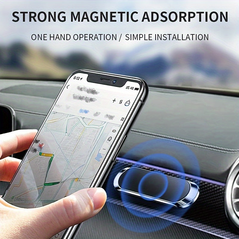 Strong Magnetic Phone Holder Strip Car Mount 360° Rotation Mobile Stand - Buzzaar