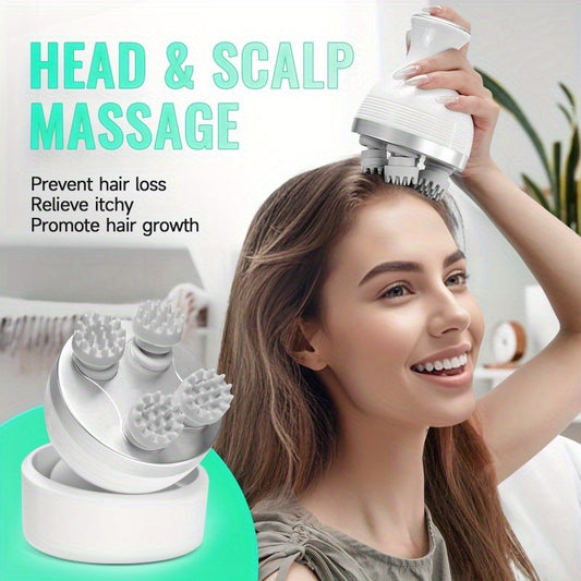 Electric Scalp Massager for Hair Growth and Stress Relief 4 Modes Body Massager